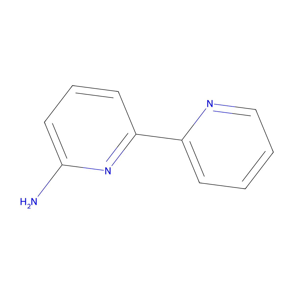 (2,2'-Bipyridin)-6-amine molecular structure, CAS 178039-84-4