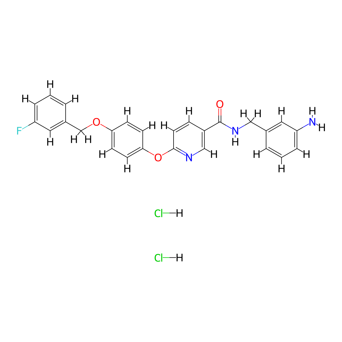 YM-244769 (dihydrochloride) molecular structure, CAS 1780390-65-9
