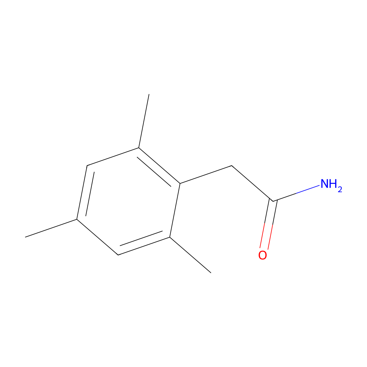 Mesitylacetamid molecular structure, CAS 17804-62-5