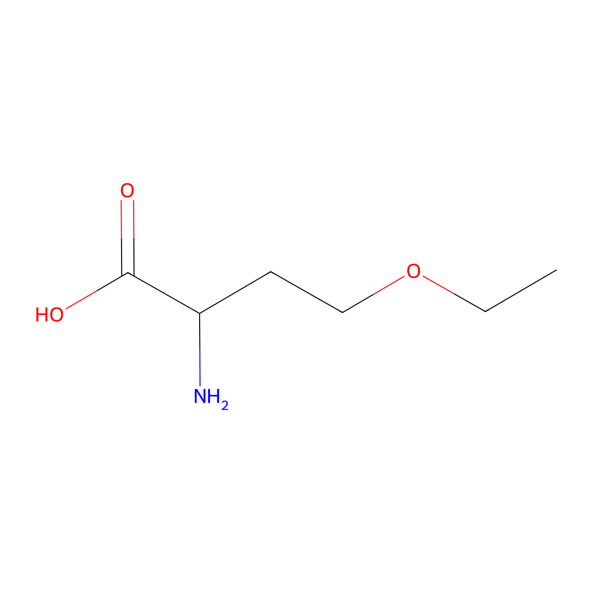 O-Ethyl-DL-homoserine molecular structure, CAS 17804-70-5