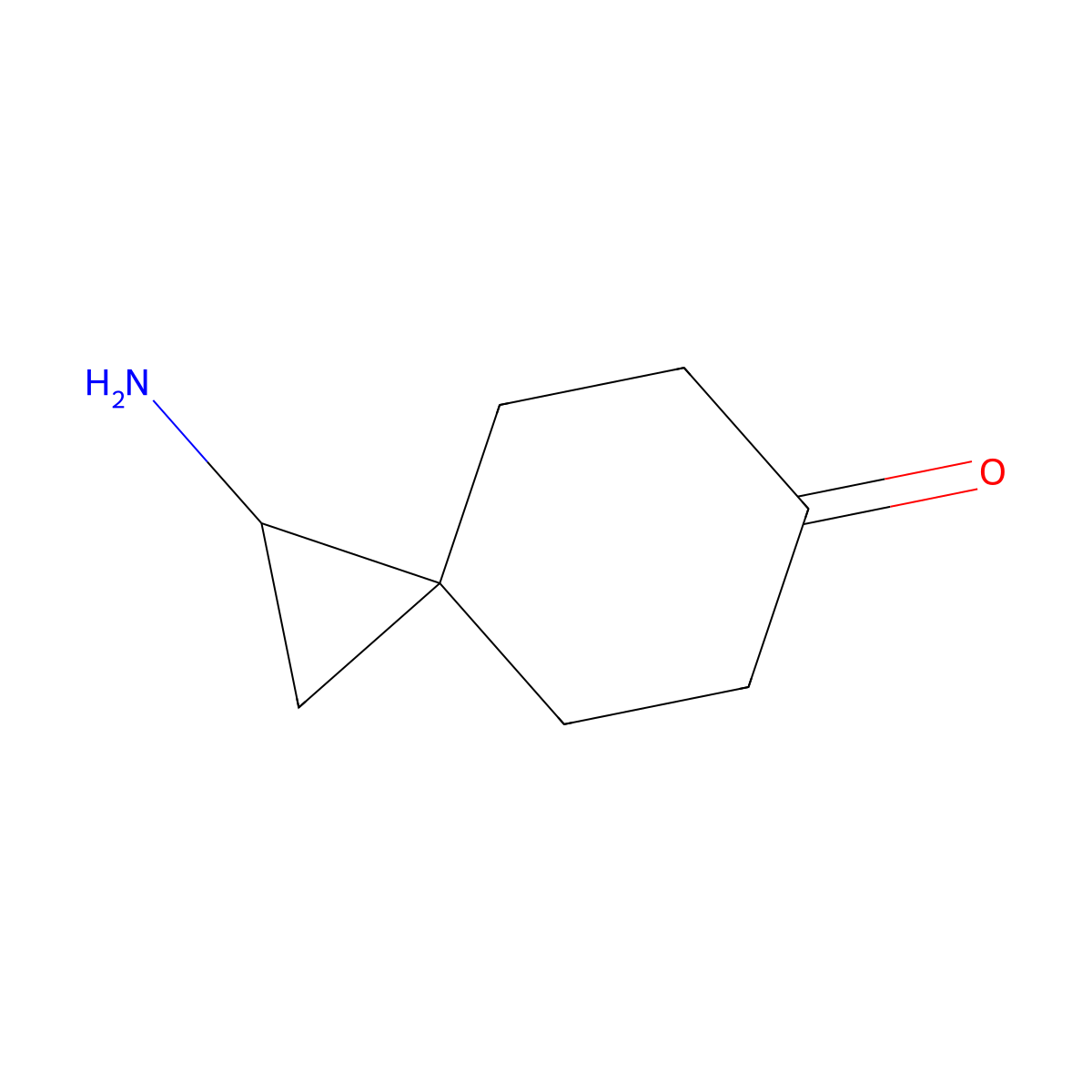 1-Aminospiro[2.5]octan-6-one molecular structure, CAS 1780406-43-0