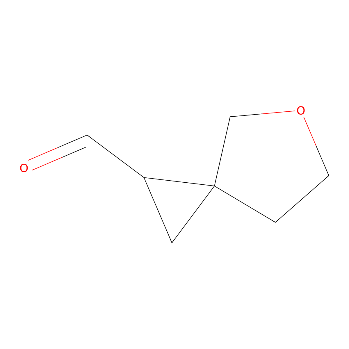 5-Oxaspiro[2.4]heptane-1-carbaldehyde molecular structure, CAS 1780412-12-5