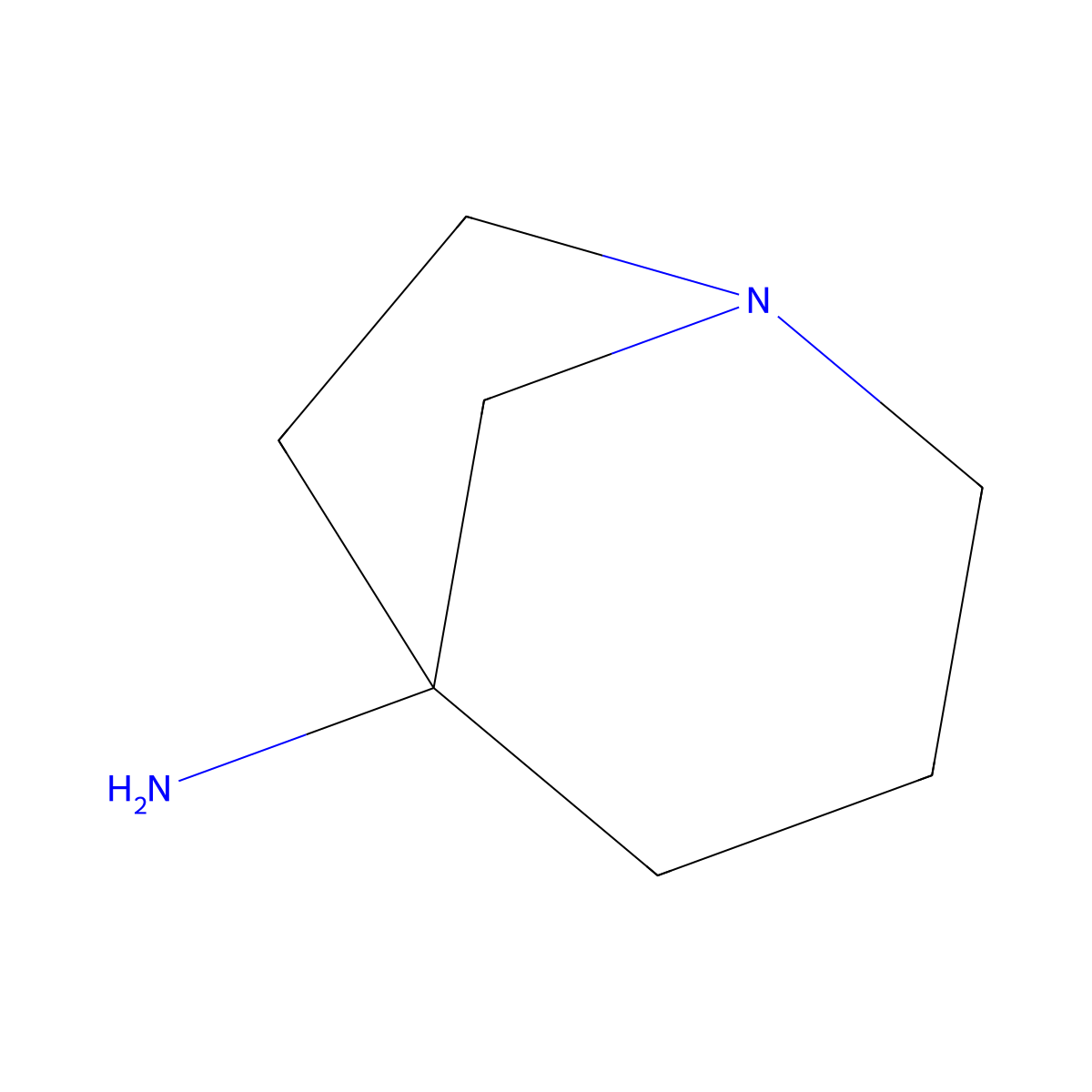 1-Azabicyclo[3.2.1]octan-5-amine molecular structure, CAS 1780412-31-8