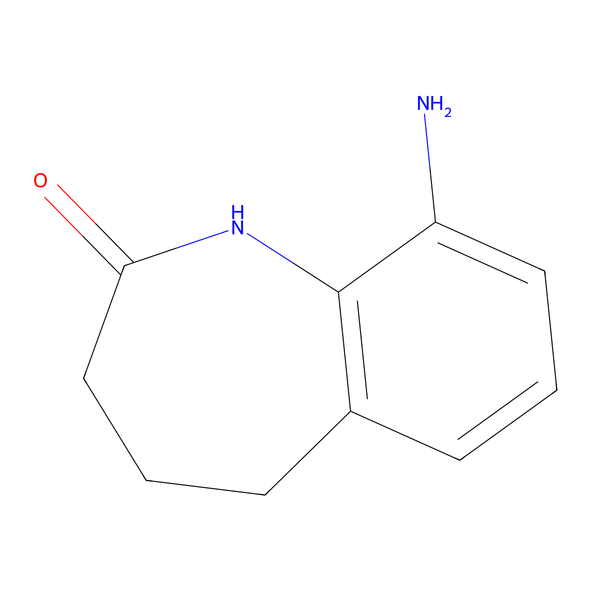 9-Amino-1,3,4,5-tetrahydro-1-benzazepin-2-one molecular structure, CAS 1780415-06-6
