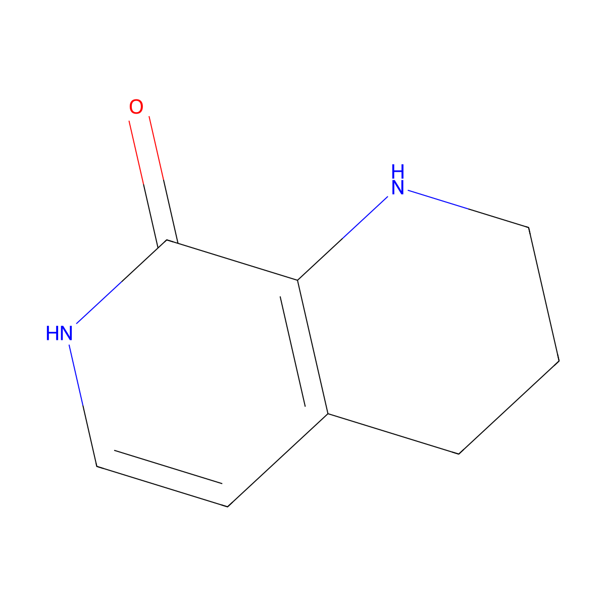 1,2,3,4,7,8-Hexahydro-1,7-naphthyridin-8-one molecular structure, CAS 1780424-93-2