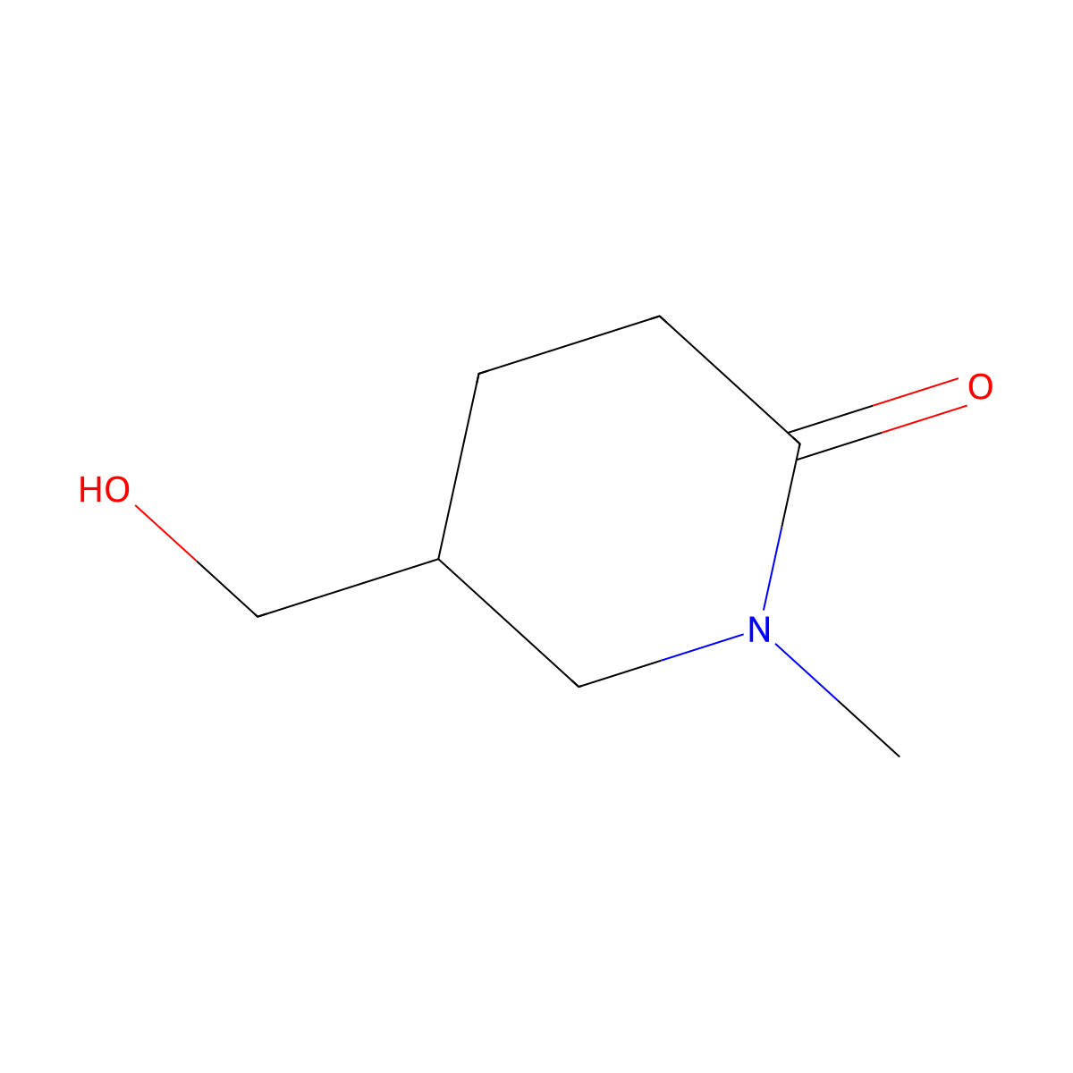 5-(Hydroxymethyl)-1-methyl-2-piperidinone molecular structure, CAS 1780429-54-0