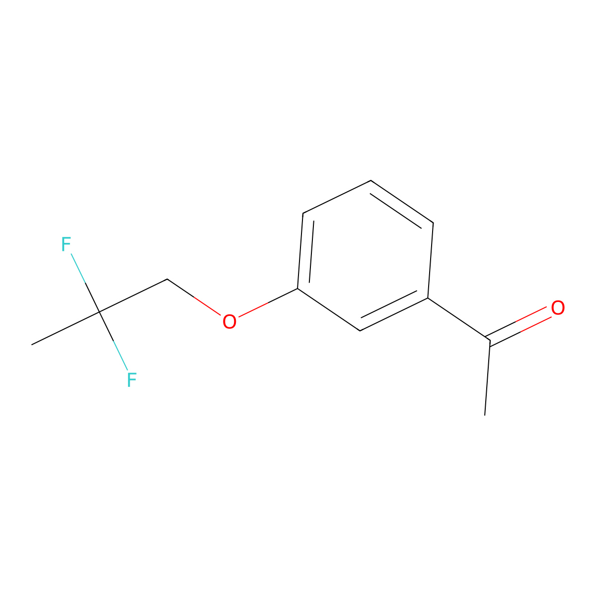 1-[3-(2,2-Difluoro-propoxy)-phenyl]-ethanone molecular structure, CAS 1780433-37-5