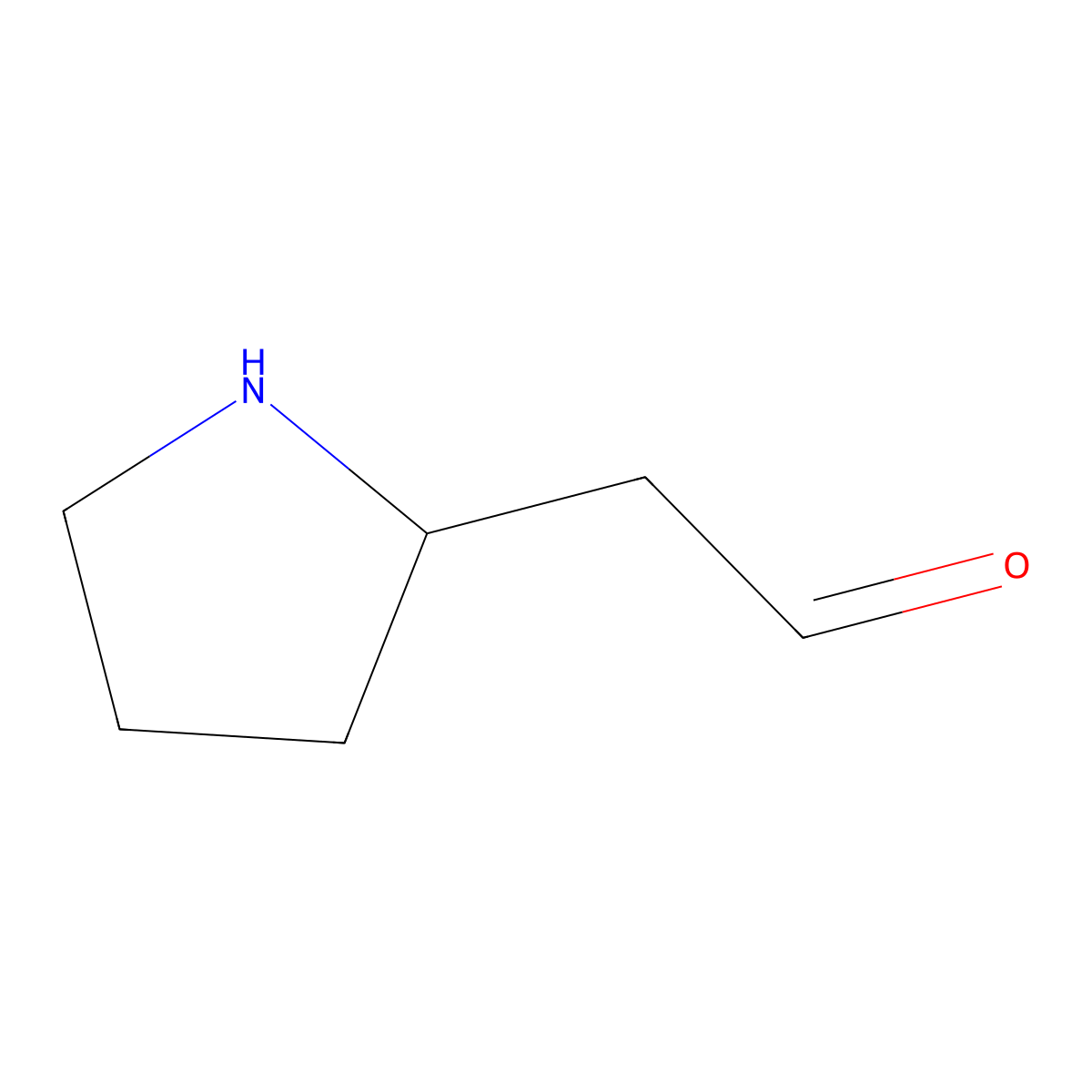 2-(Pyrrolidin-2-yl)acetaldehyde molecular structure, CAS 1780437-89-9