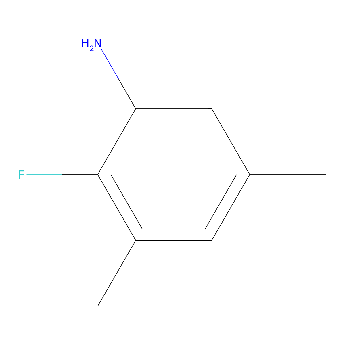 2-Fluoro-3,5-dimethylaniline molecular structure, CAS 1780440-13-2