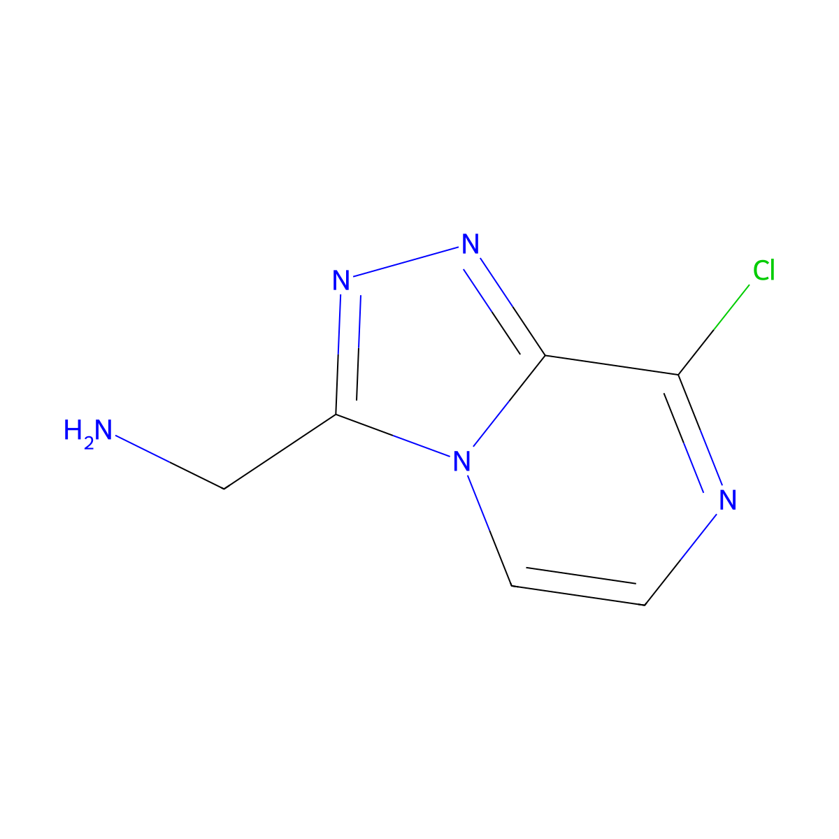 {8-Chloro-[1,2,4]triazolo[4,3-a]pyrazin-3-yl}methanamine molecular structure, CAS 1780456-32-7