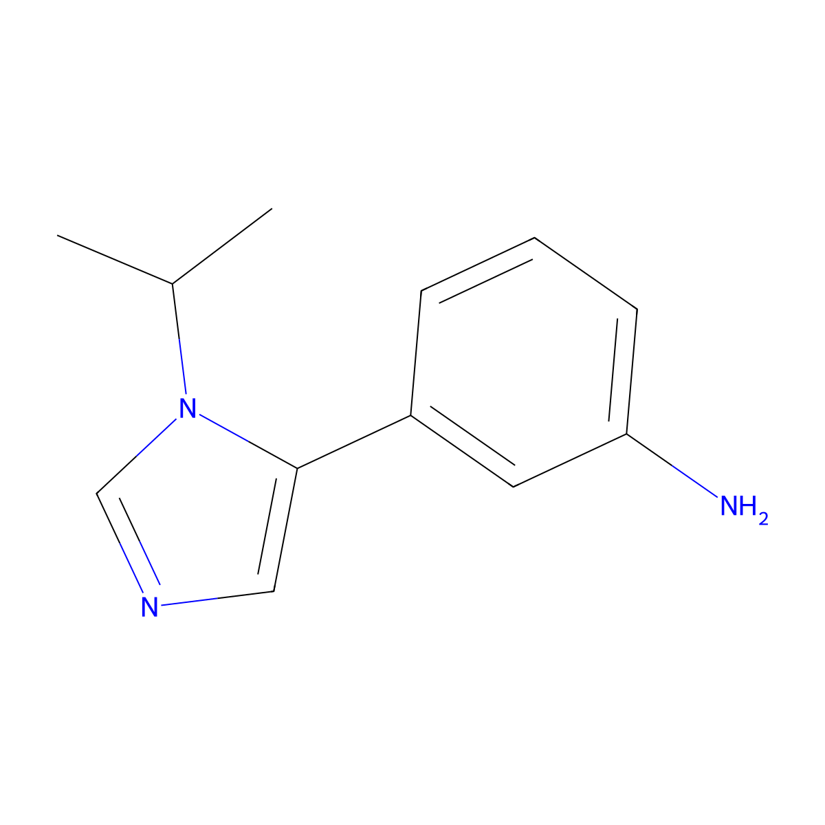 3-[1-(Propan-2-yl)-1H-imidazol-5-yl]aniline molecular structure, CAS 1780472-28-7