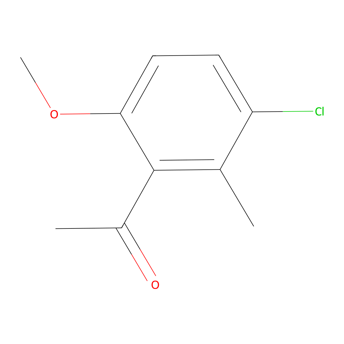 1-(3-Chloro-6-methoxy-2-methylphenyl)ethanone molecular structure, CAS 1780485-41-7