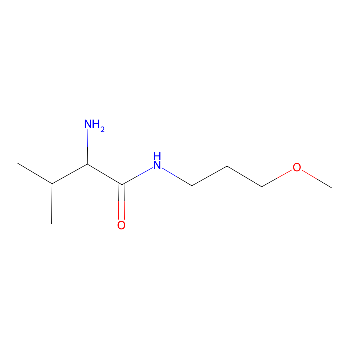 N-(3-Methoxypropyl) L-Valinamide molecular structure, CAS 178049-54-2