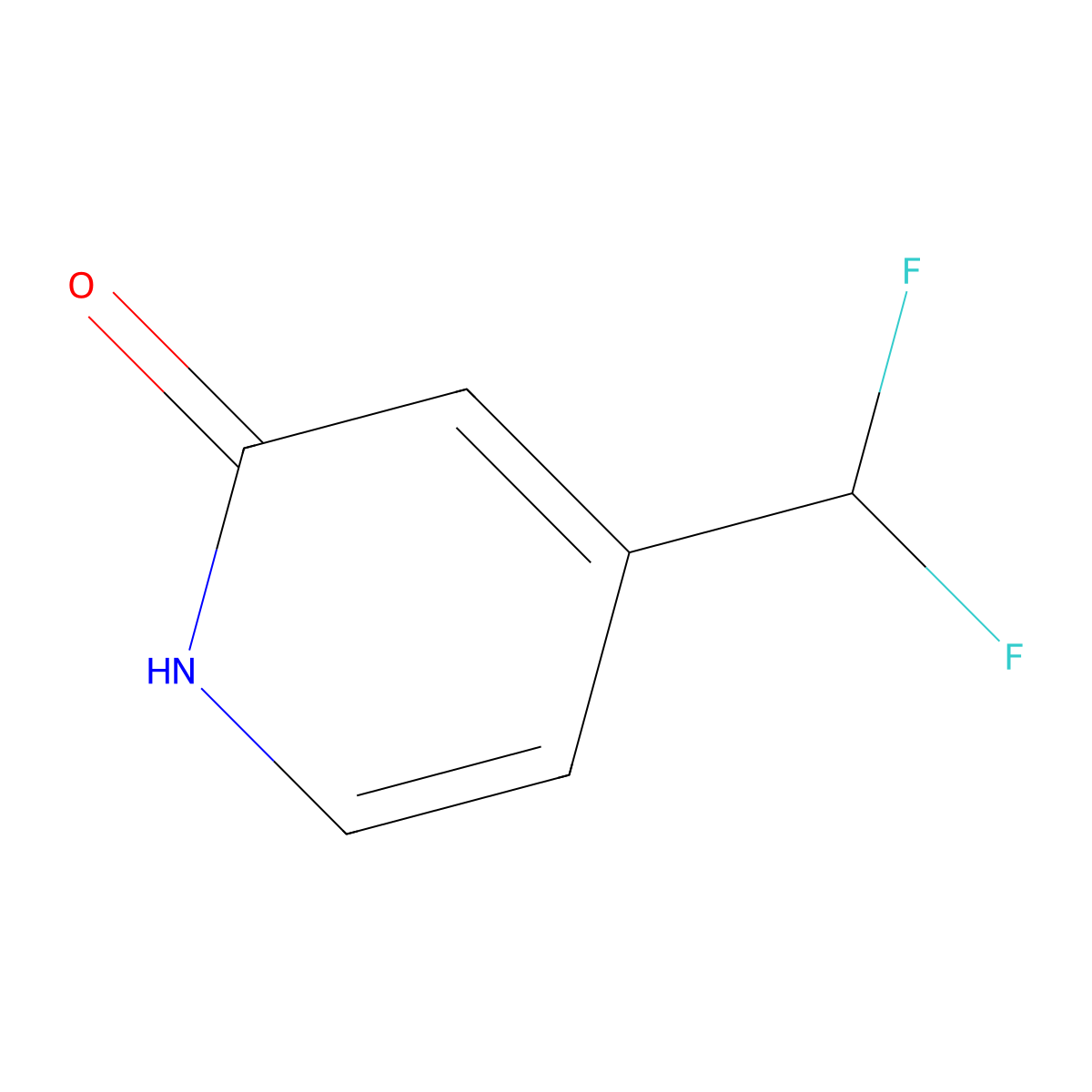 4-(Difluoromethyl)pyridin-2-ol molecular structure, CAS 1780500-70-0