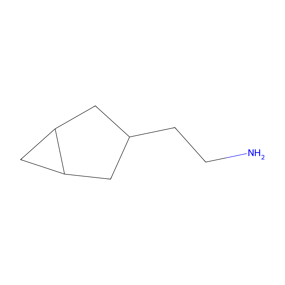 2-(Bicyclo(3.1.0)hexan-3-yl)ethan-1-amine molecular structure, CAS 1780507-10-9