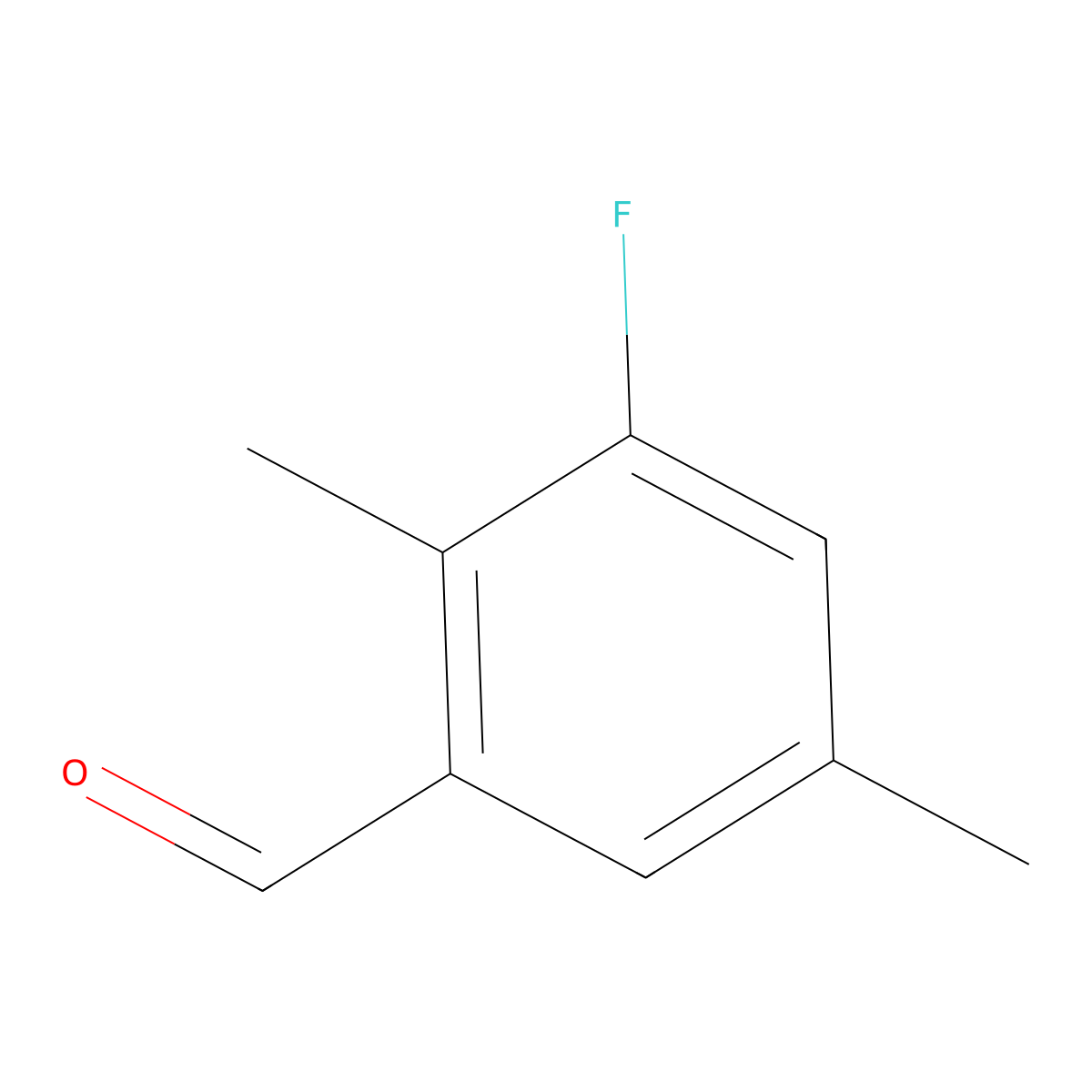 3-Fluoro-2,5-dimethylbenzaldehyde molecular structure, CAS 1780508-26-0