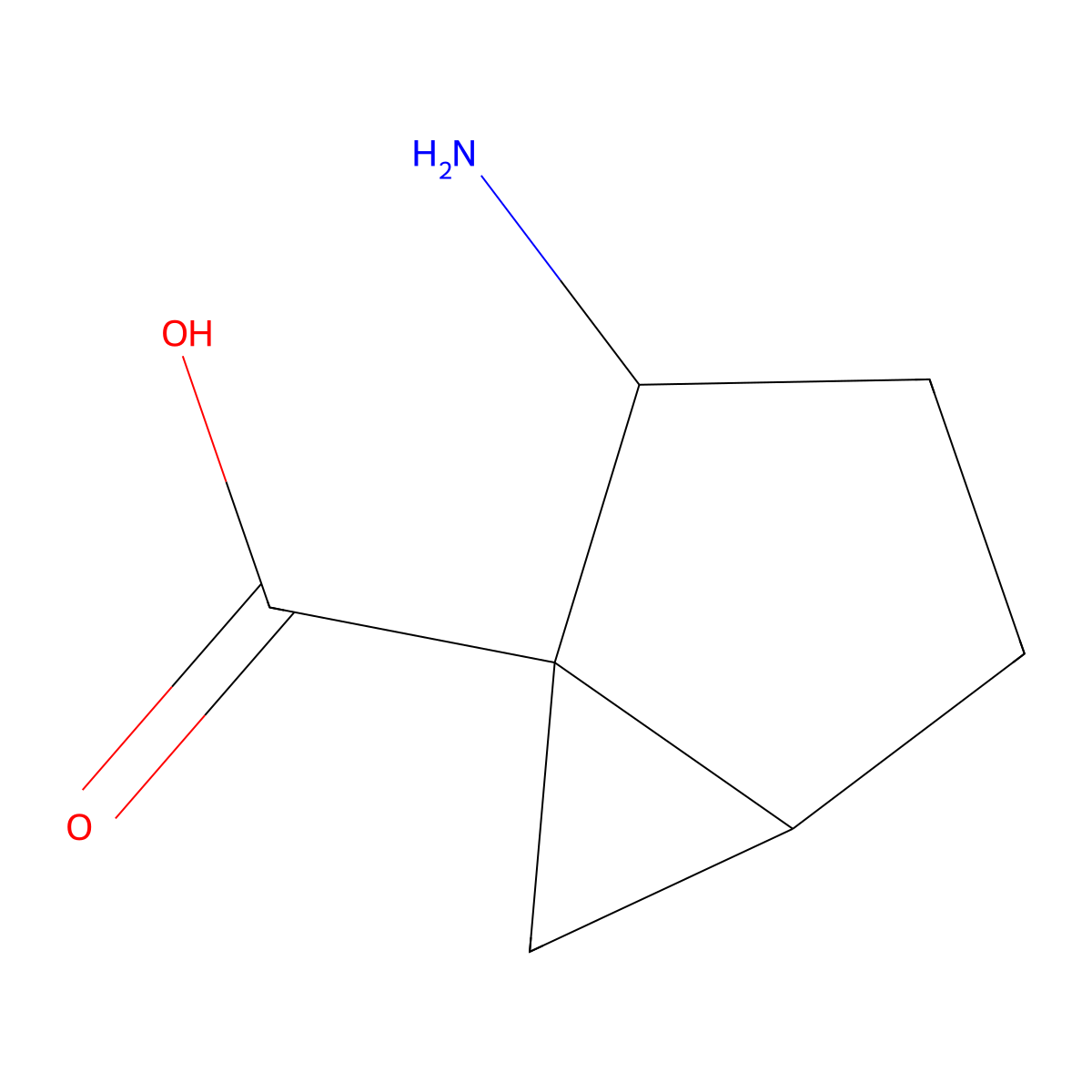 2-Aminobicyclo[3.1.0]hexane-1-carboxylic acid molecular structure, CAS 1780517-73-8