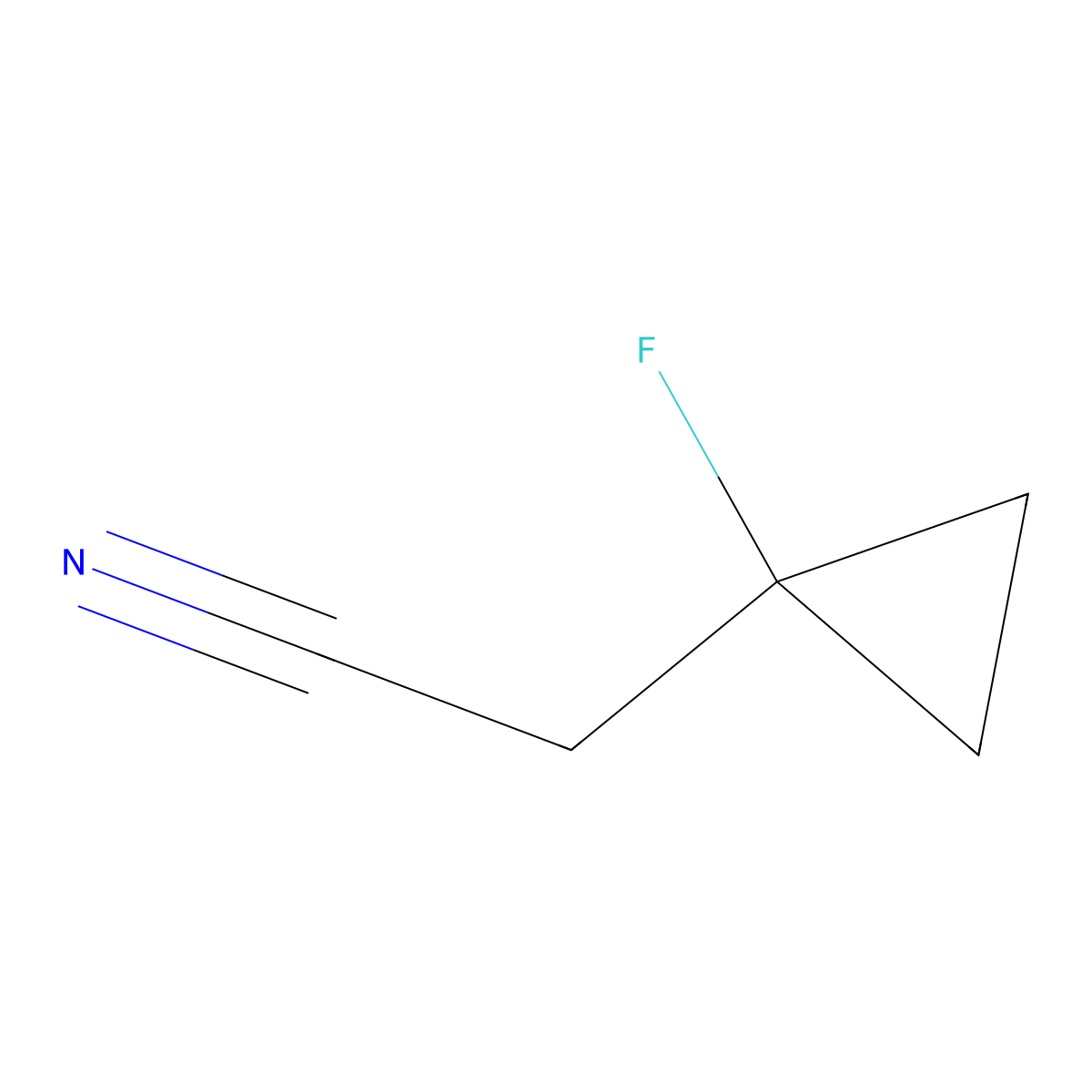 2-(1-Fluorocyclopropyl)acetonitrile molecular structure, CAS 1780523-76-3