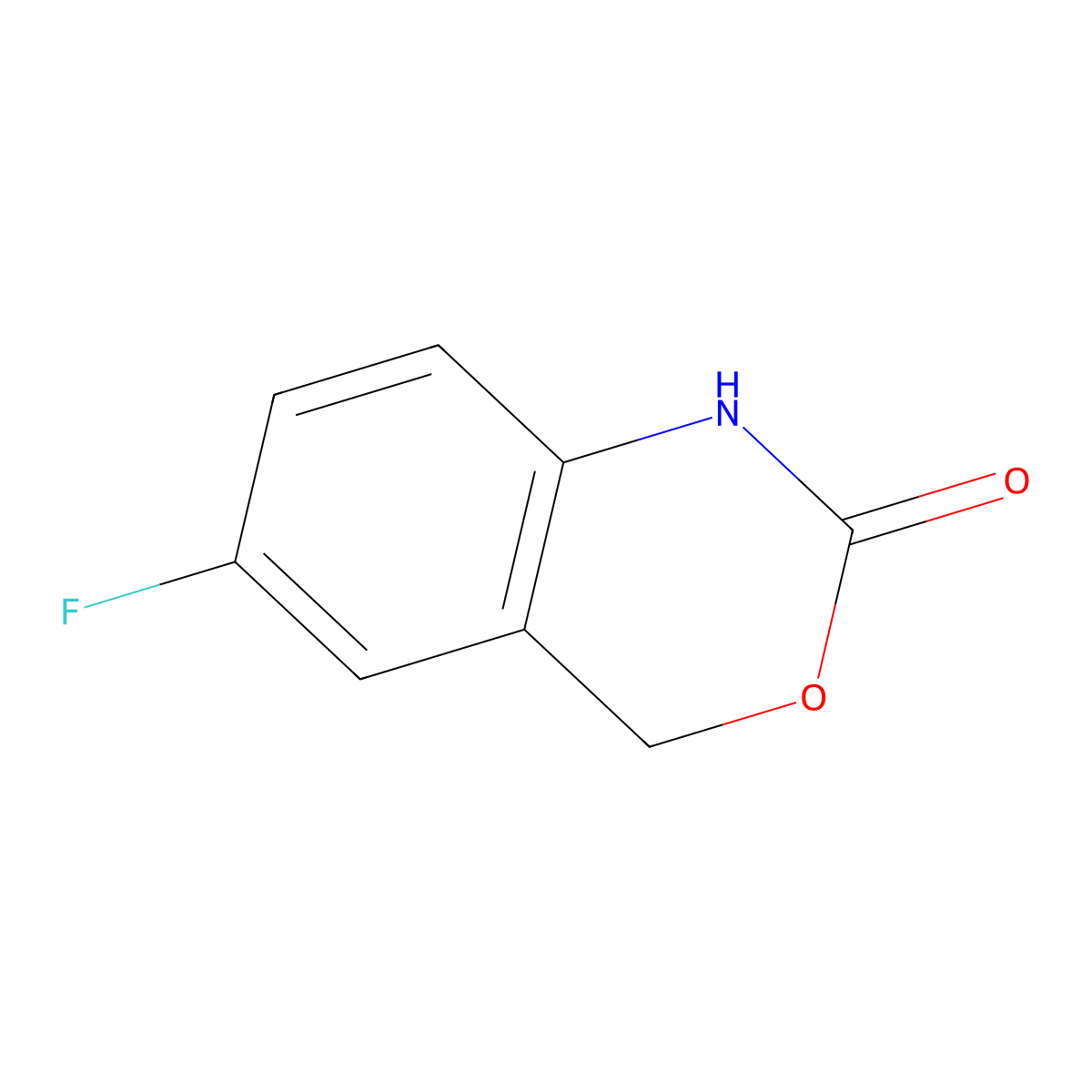 6-Fluoro-1H-benzo[d][1,3]oxazin-2(4H)-one molecular structure, CAS 1780525-06-5