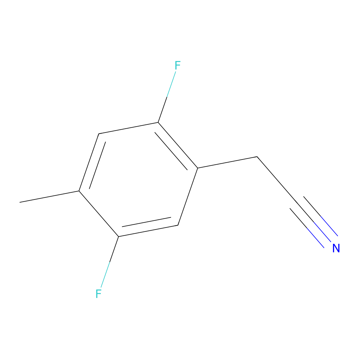 2-(2,5-Difluoro-4-methylphenyl)acetonitrile molecular structure, CAS 1780525-21-4