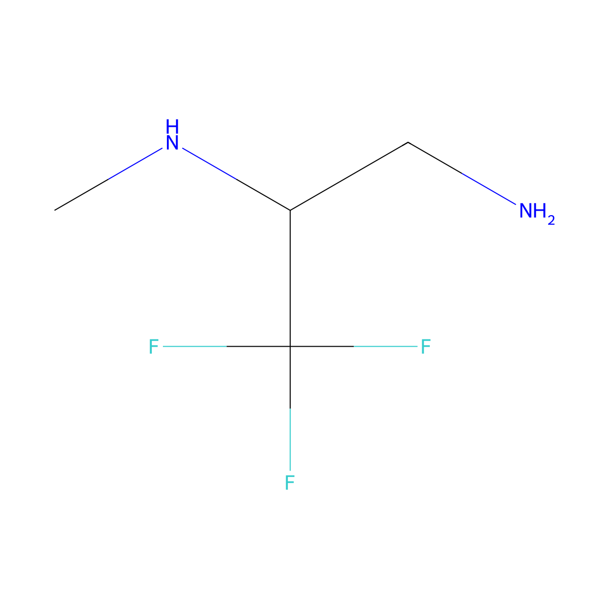 (3-Amino-1,1,1-trifluoropropan-2-yl)(methyl)amine molecular structure, CAS 1780531-42-1