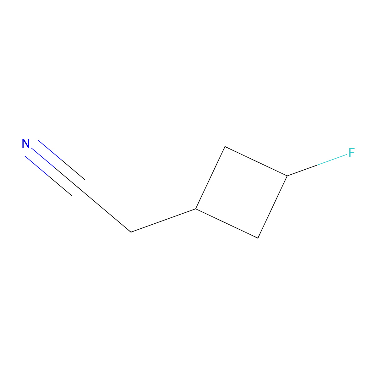 2-(3-Fluorocyclobutyl)acetonitrile molecular structure, CAS 1780532-33-3