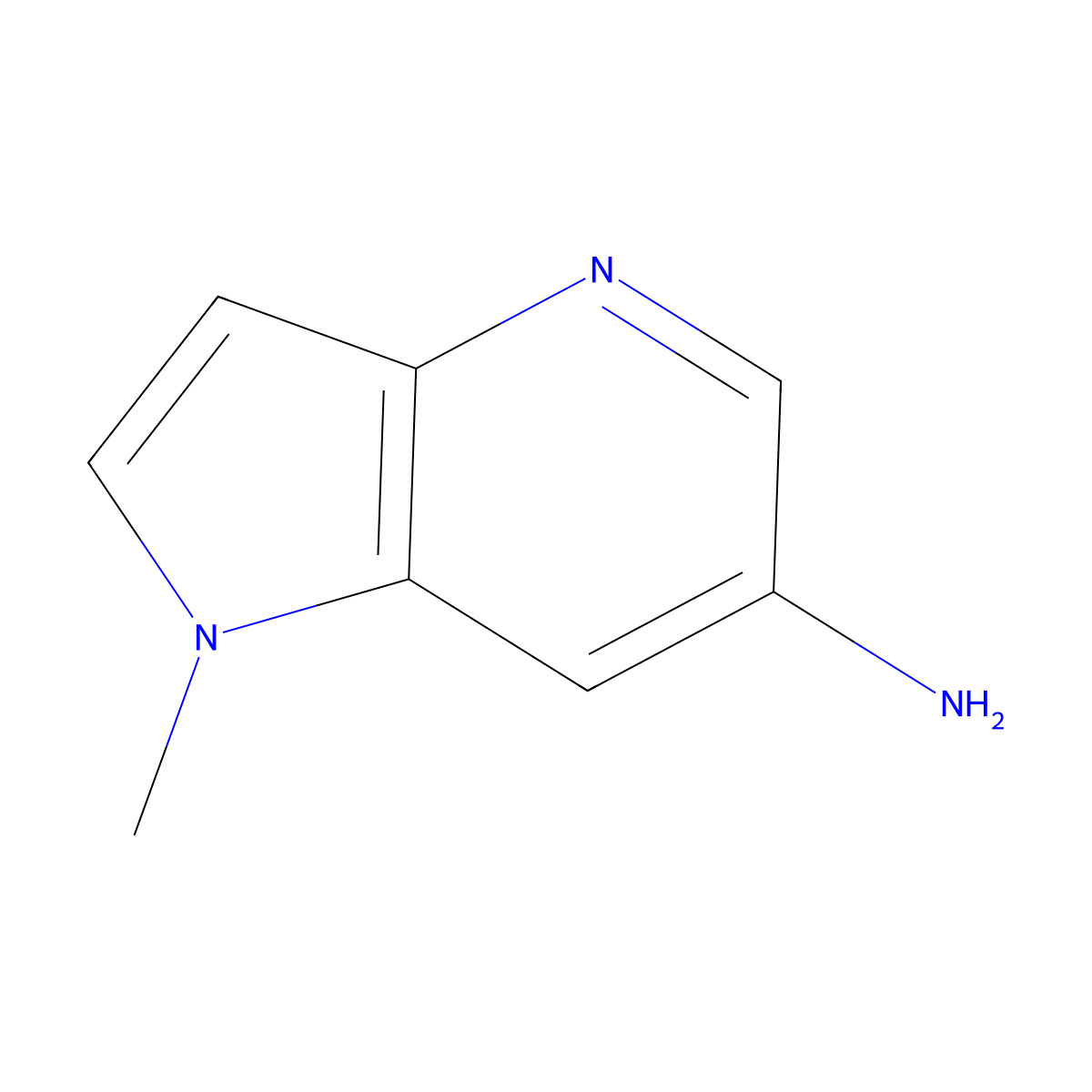 1-methyl-1H-pyrrolo[3,2-b]pyridin-6-amine molecular structure, CAS 1780534-53-3