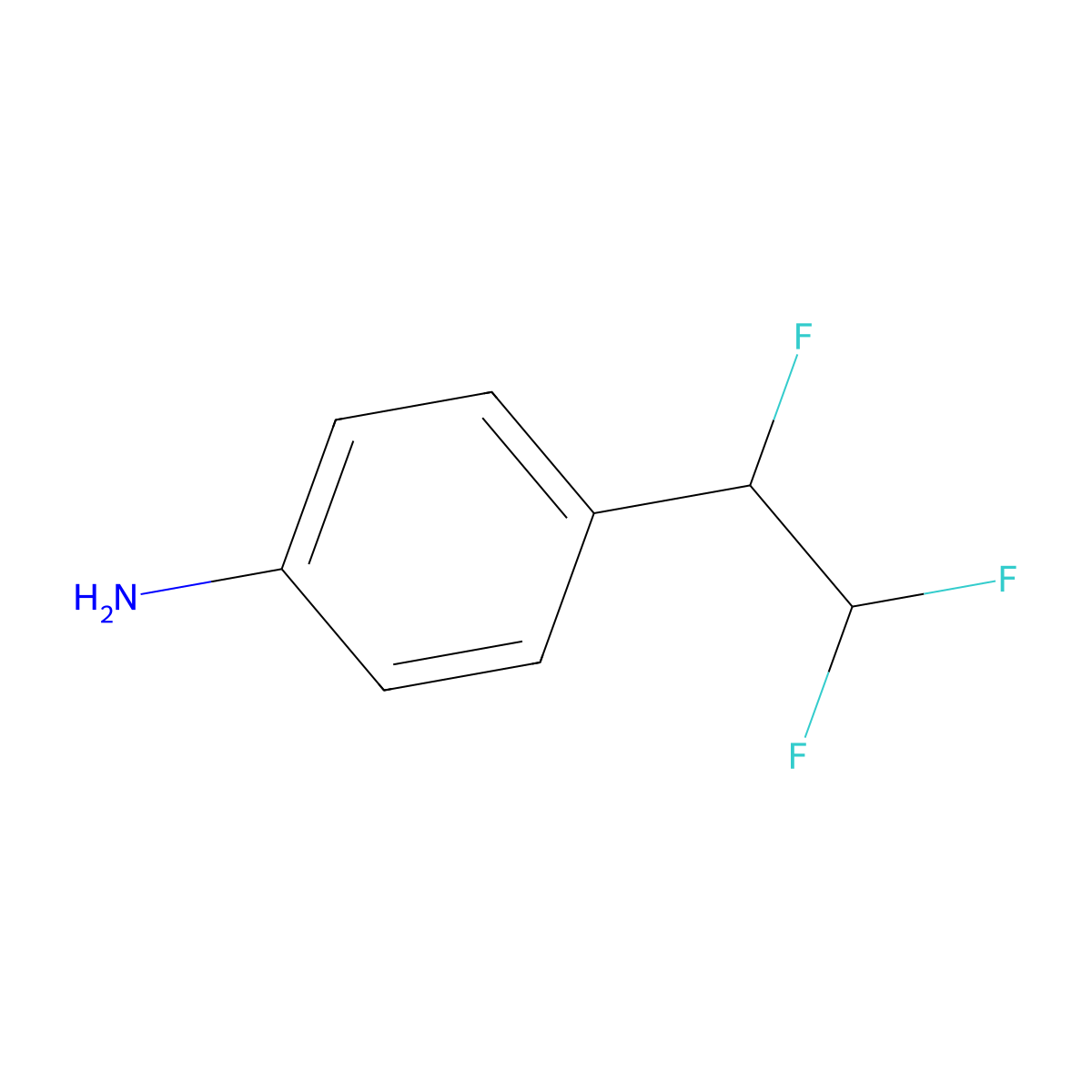 4-(1,2,2-Trifluoroethyl)aniline molecular structure, CAS 1780547-68-3