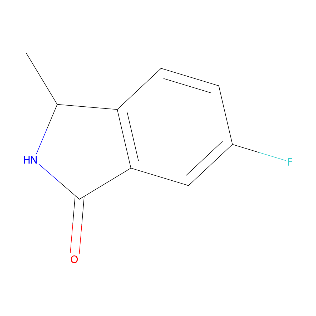 6-Fluoro-3-methylisoindolin-1-one molecular structure, CAS 1780548-22-2