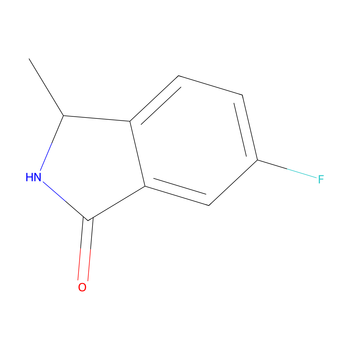 6-Fluoro-3-methylisoindolin-1-one molecular structure, CAS 1780548-22-2