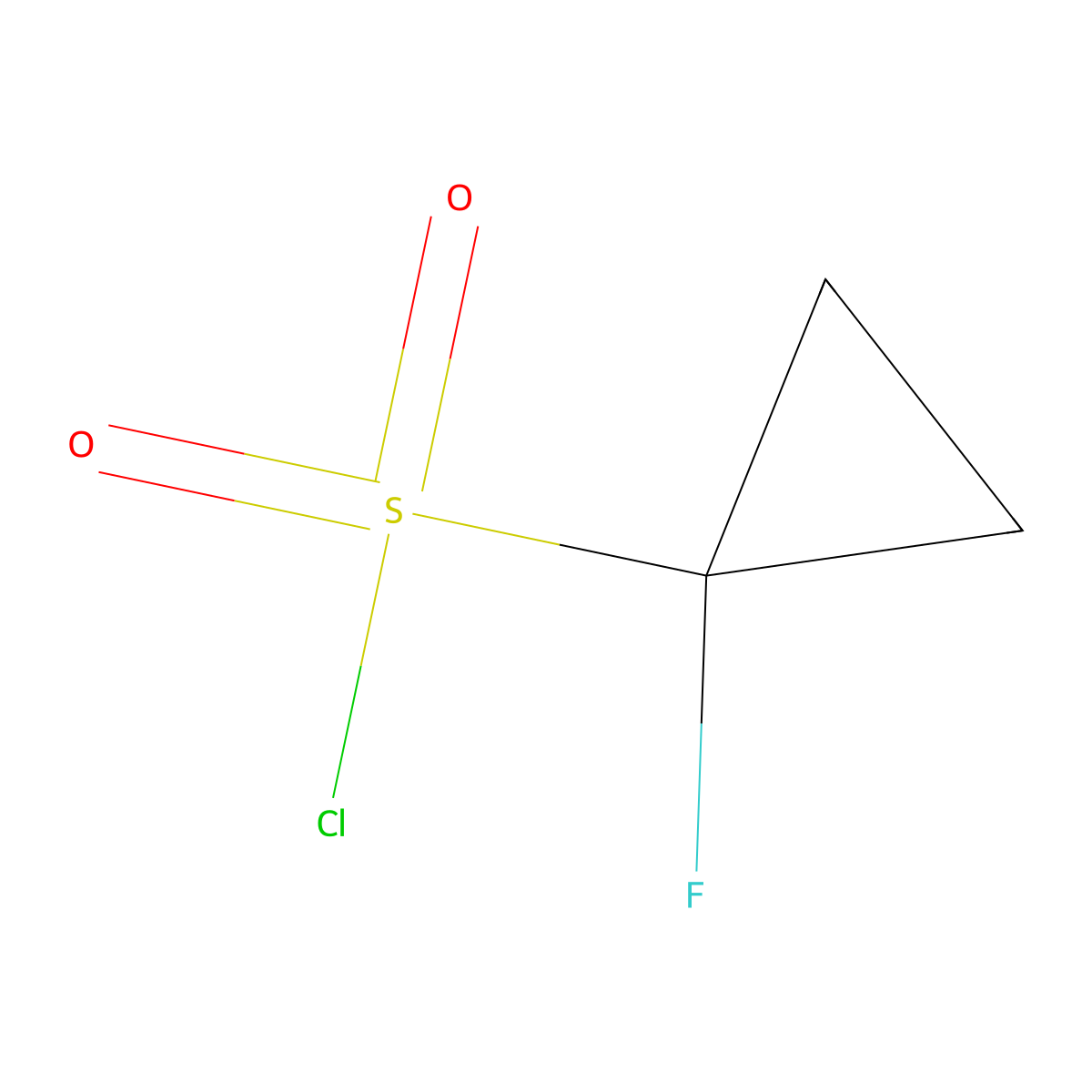 1-Fluorocyclopropanesulfonyl chloride molecular structure, CAS 1780549-34-9