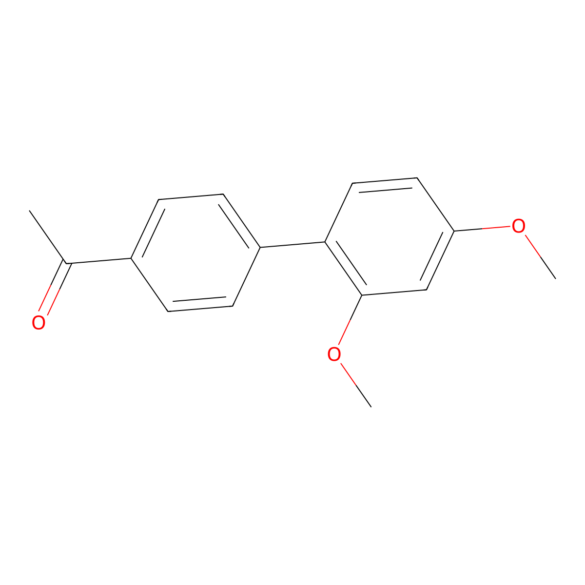 1-(2',4'-Dimethoxy-[1,1'-biphenyl]-4-yl)ethanone molecular structure, CAS 178055-99-7