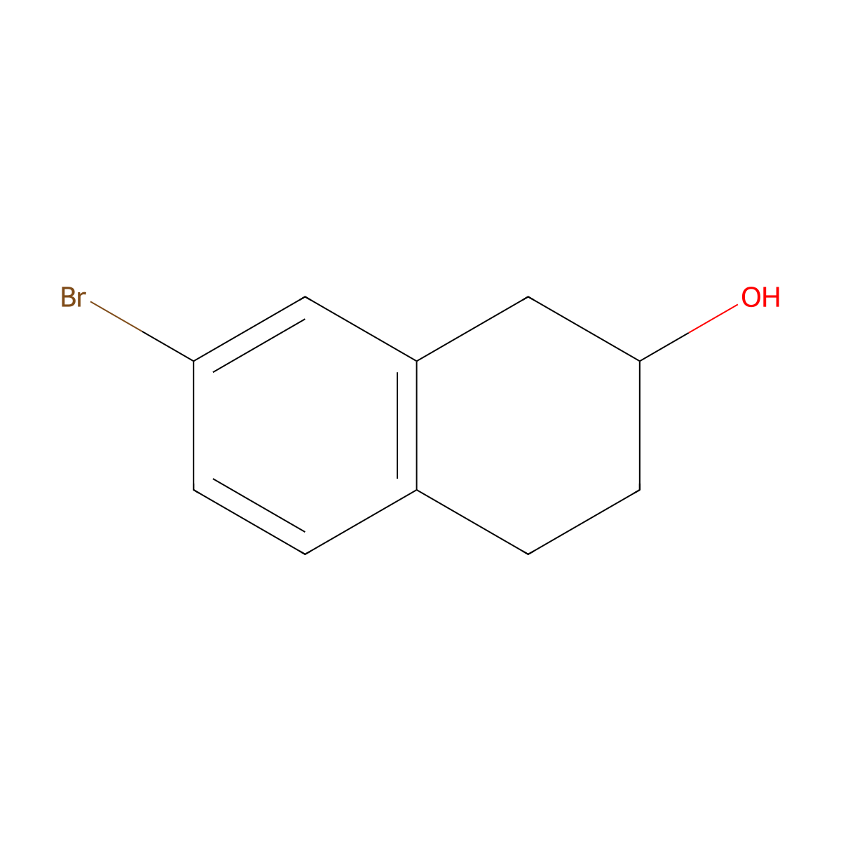 7-Bromo-1,2,3,4-tetrahydronaphthalen-2-ol molecular structure, CAS 1780552-87-5