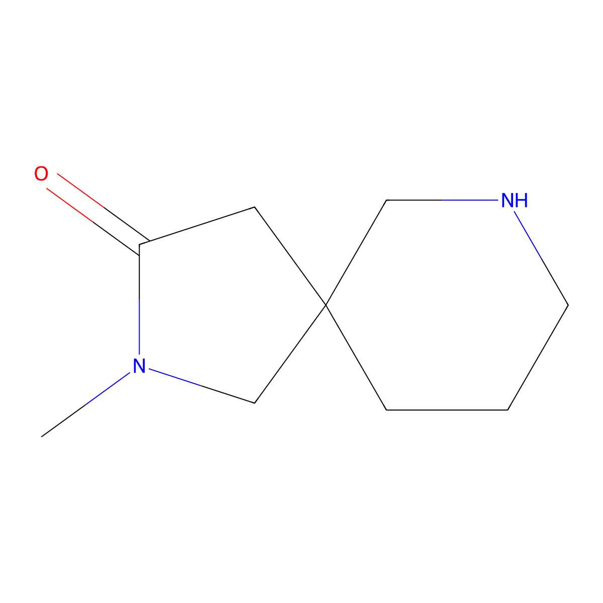 2-Methyl-2,7-diazaspiro[4.5]decan-3-one molecular structure, CAS 1780556-18-4