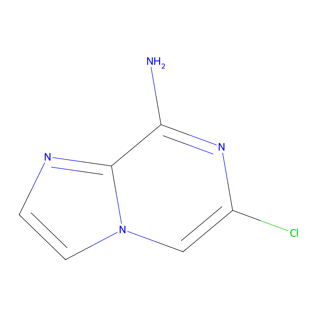 6-Chloroimidazo[1,2-a]pyrazin-8-amine molecular structure, CAS 1780558-43-1