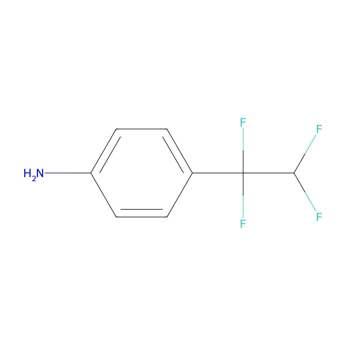4-(1,1,2,2-Tetrafluoroethyl)aniline molecular structure, CAS 1780564-90-0