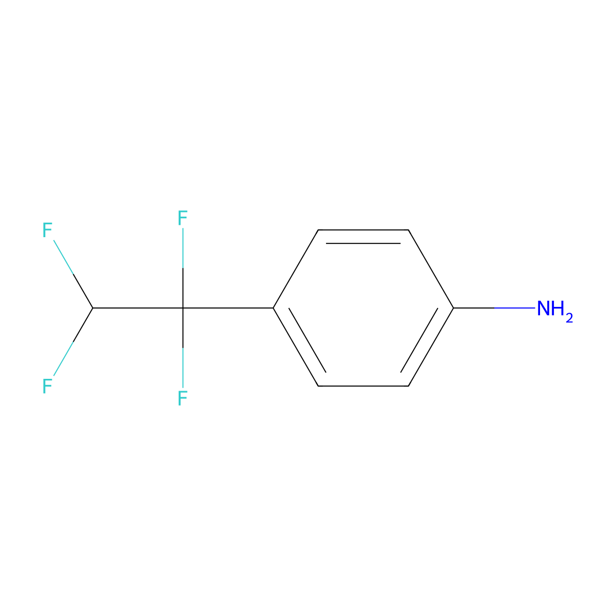 4-(1,1,2,2-Tetrafluoroethyl)aniline molecular structure, CAS 1780564-90-0