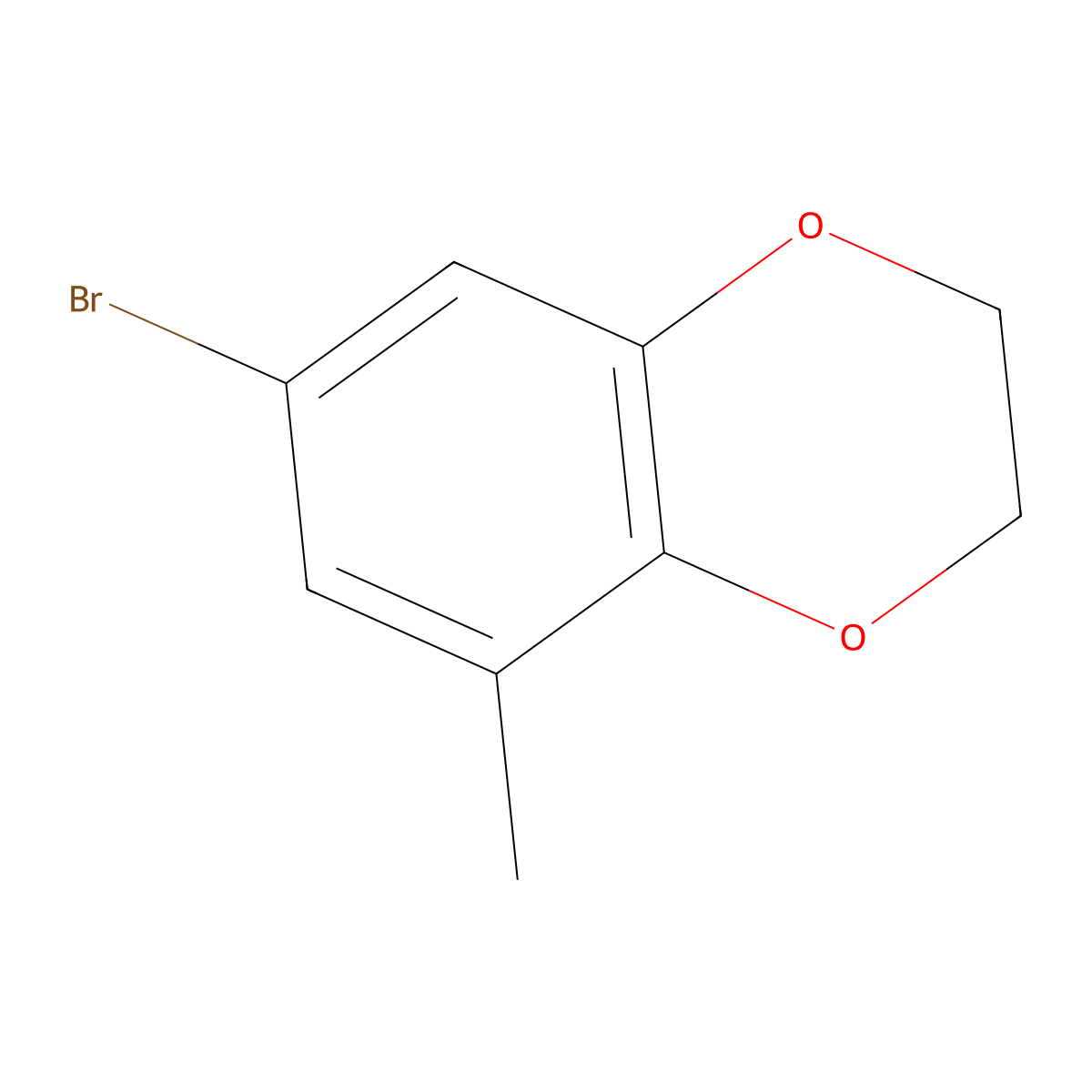 7-Bromo-5-methyl-2,3-dihydrobenZo[b][1,4]dioxine molecular structure, CAS 1780571-45-0