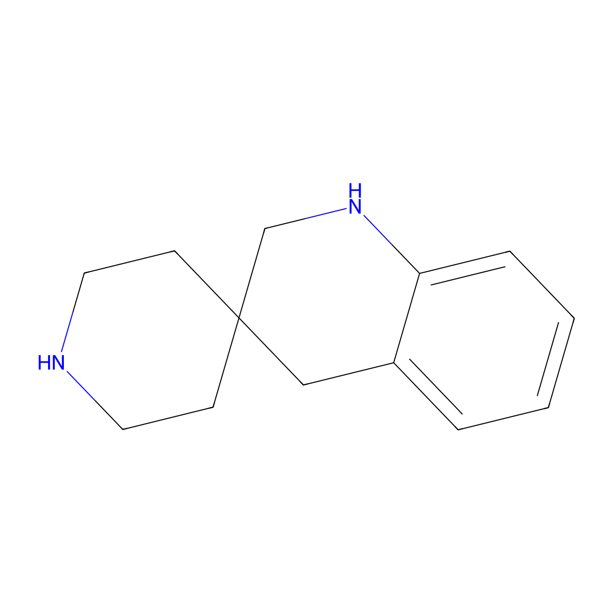 2',4'-dihydro-1'H-spiro[piperidine-4,3'-quinoline] molecular structure, CAS 1780579-21-6