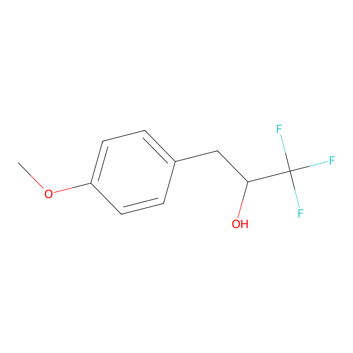 1,1,1-Trifluoro-3-(4-methoxyphenyl)propan-2-ol molecular structure, CAS 1780584-39-5