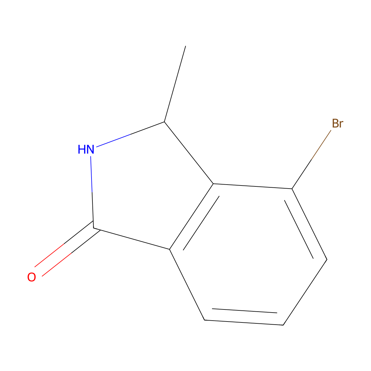 4-Bromo-3-methylisoindolin-1-one molecular structure, CAS 1780585-76-3