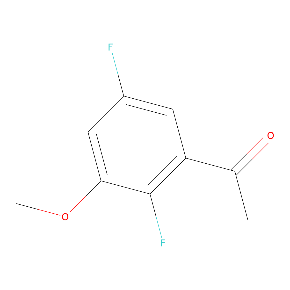 1-(2,5-Difluoro-3-methoxyphenyl)ethanone molecular structure, CAS 1780590-10-4