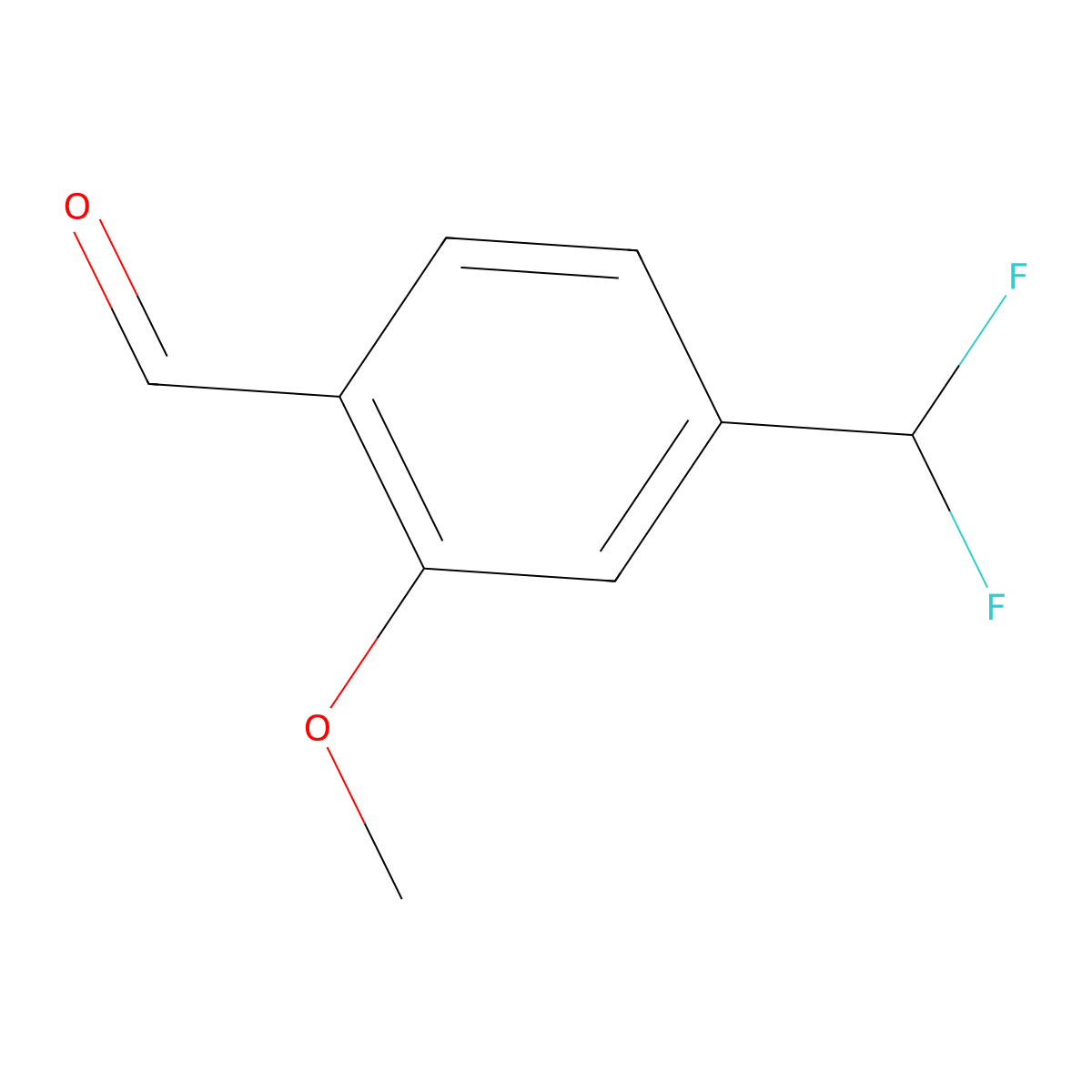 4-(Difluoromethyl)-2-methoxybenzaldehyde molecular structure, CAS 1780590-63-7