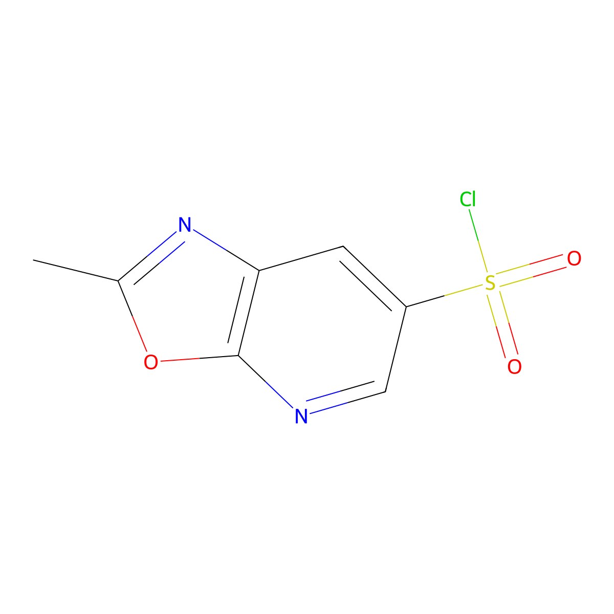 2-Methyl-[1,3]oxazolo[5,4-b]pyridine-6-sulfonyl chloride molecular structure, CAS 1780591-92-5
