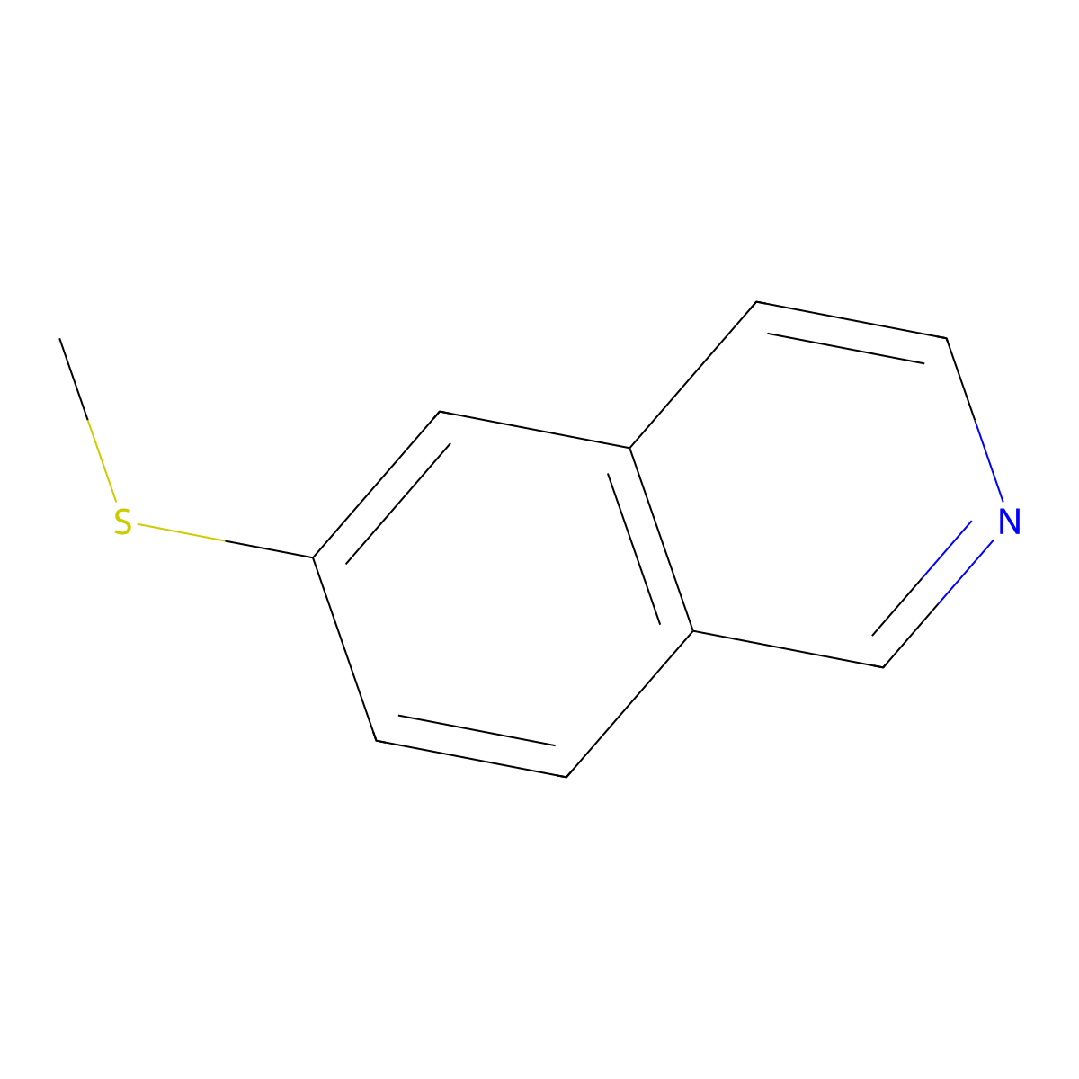6-(Methylsulfanyl)isoquinoline molecular structure, CAS 1780593-62-5