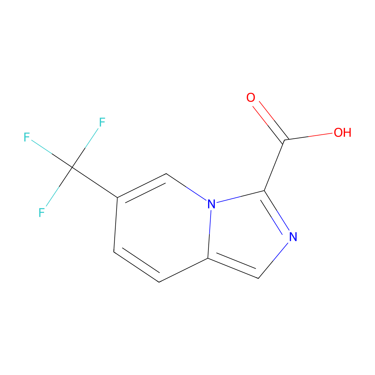 6-(Trifluoromethyl)imidazo[1,5-a]pyridine-3-carboxylic acid molecular structure, CAS 1780609-26-8