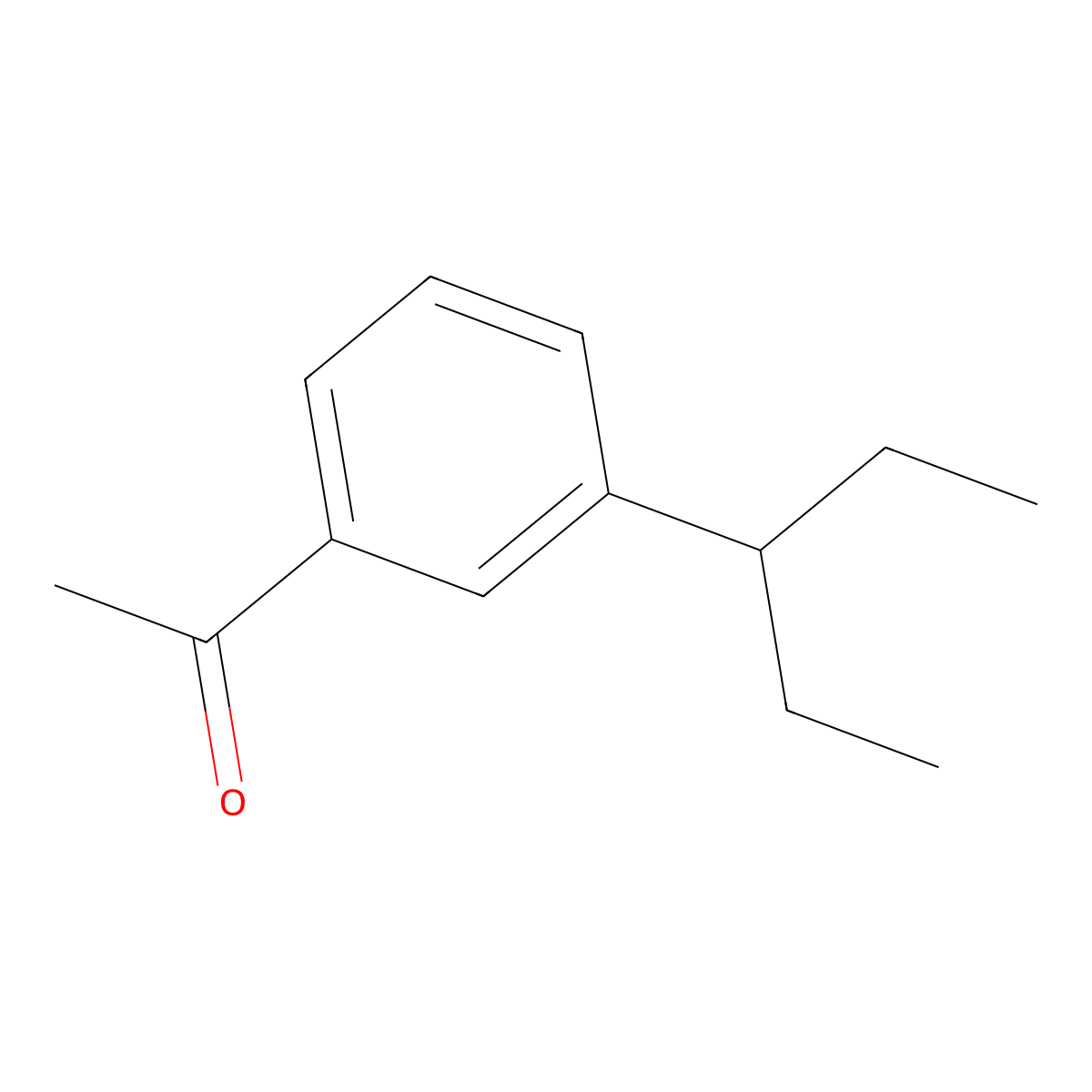 1-[3-(1-Ethylpropyl)phenyl]ethanone molecular structure, CAS 1780615-33-9