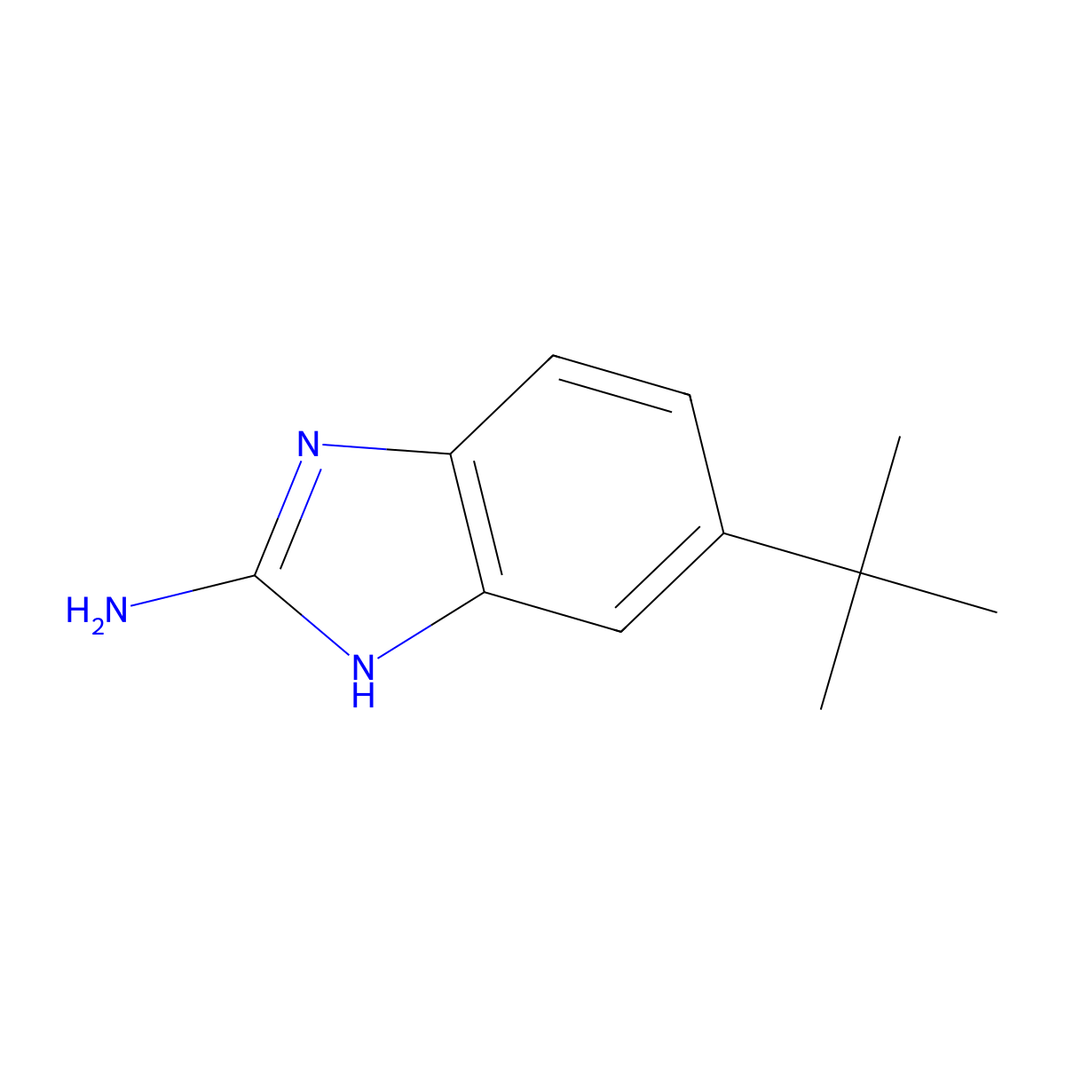 5-(tert-Butyl)-1H-benzo[d]imidazol-2-amine molecular structure, CAS 1780630-06-9