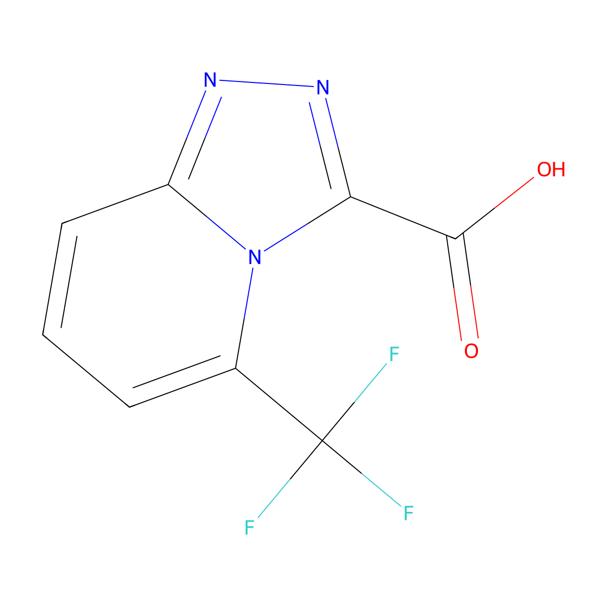 5-(Trifluoromethyl)-[1,2,4]triazolo[4,3-a]pyridine-3-carboxylic acid molecular structure, CAS 1780631-95-9