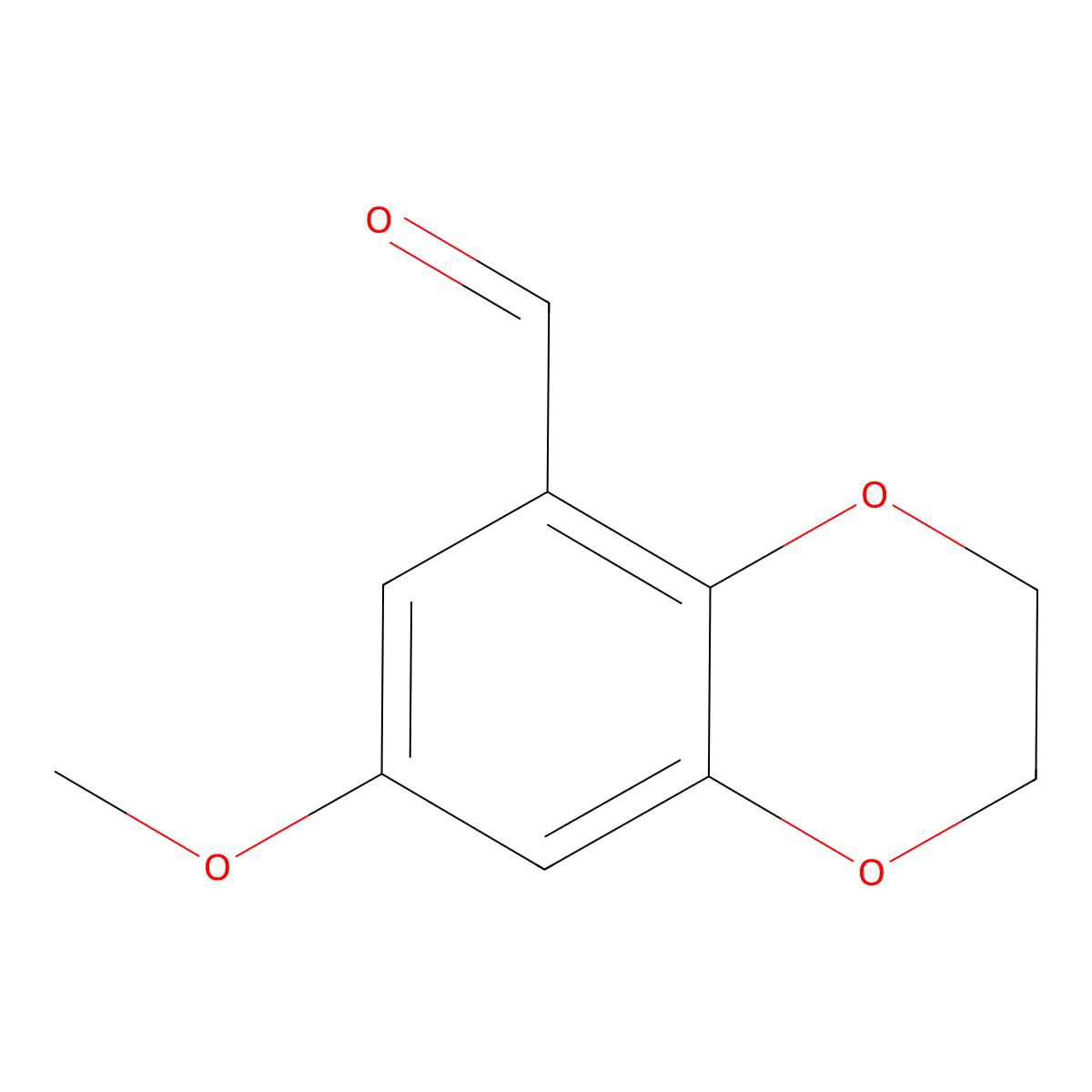 7-Methoxy-2,3-dihydrobenzo[b][1,4]dioxine-5-carbaldehyde molecular structure, CAS 1780632-89-4